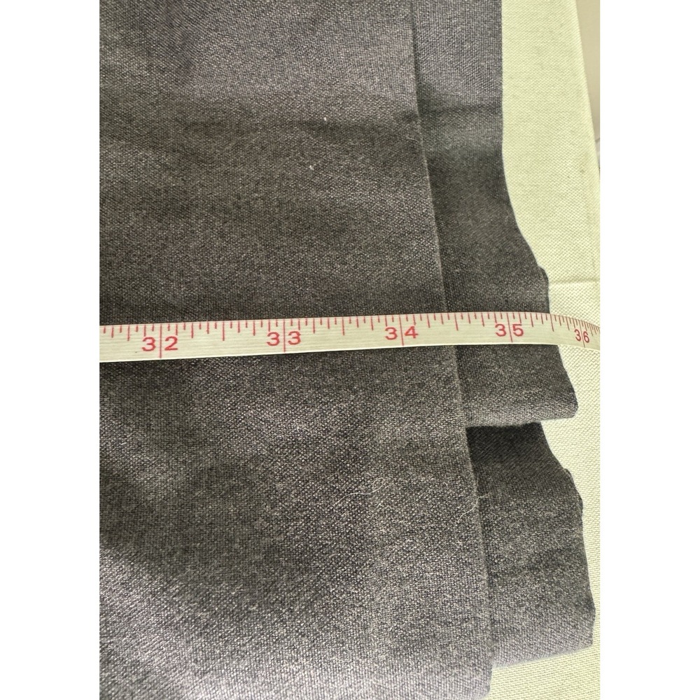 Vintage 90s Gray Back Pleated Midi Skirt 14 Dark Academia Whimsigoth Military - Picture 11 of 11